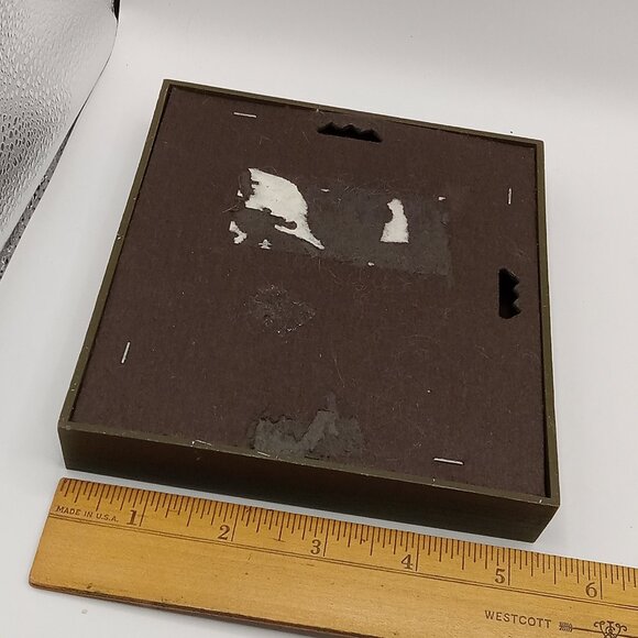 Blue Stripe BONNET GIRL Print Country Little Blessed Kitchen Cats 6.25x5.25" - Picture 8 of 10